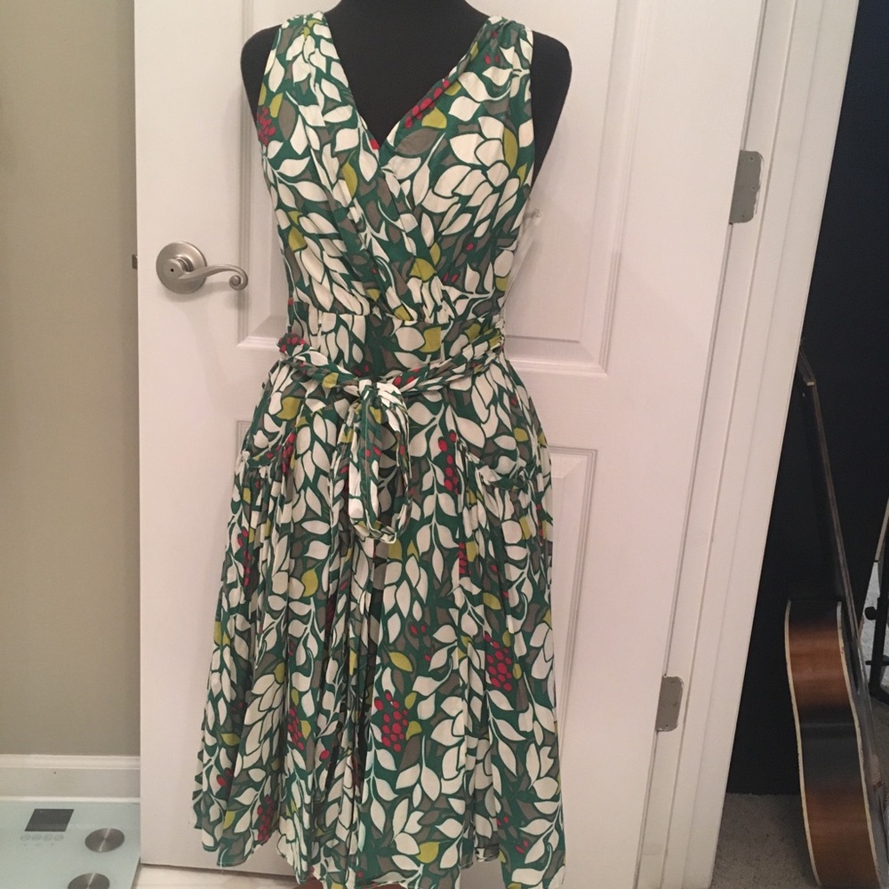 Anthropologie Lapis cotton dress with pockets